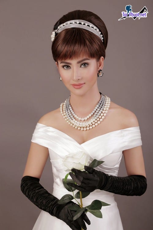 Trang điểm cưới, Áo Cưới Đẹp Tuy Hoà Phú Yên theo phong cách Audrey Hepburn