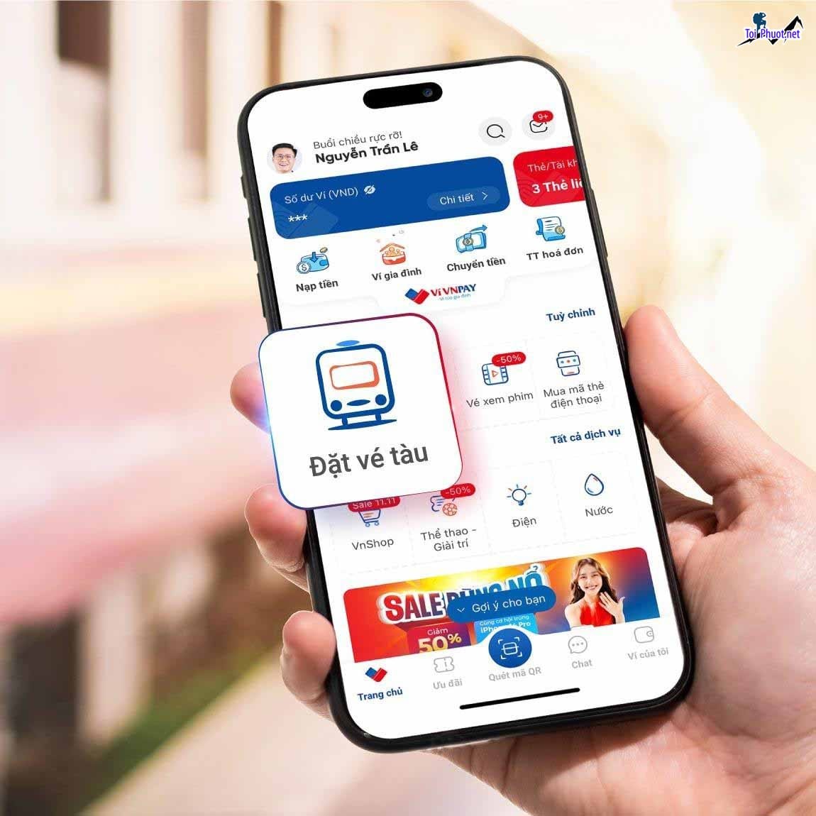 Dịch vụ đặt vé tàu hỏa đơn giản với 4 bước với mua online không cần đến ga