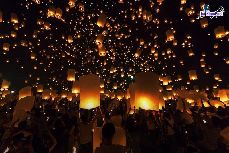 Dịch vụ tổ chức lễ hội thả đèn trời Yi Peng ở Chiang Mai Thái Lan