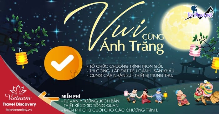 Dịch vụ trải nghiệm lễ hội trăng rằm nhằm đem lại niềm vui cho các bé