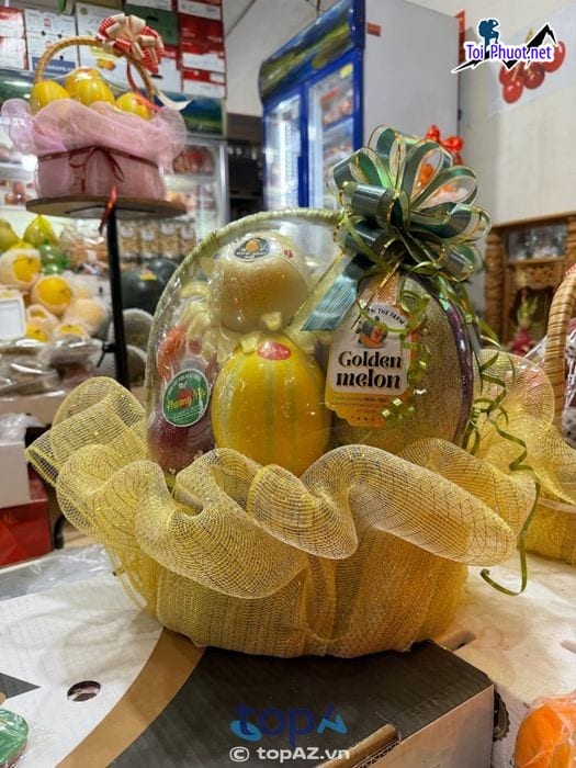 Top 3 Shop quà lưu niệm chất lượng nhất ở Sơn La giỏ trái cây nổi bật