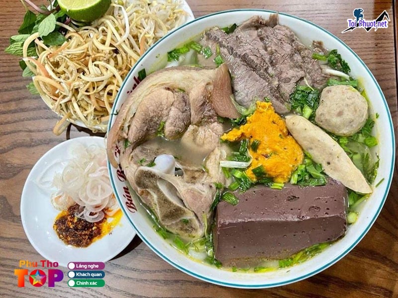 Top 5 Quán bún bò Huế ngon ở Phú Thọ thơm ngon, chất lượng nhé