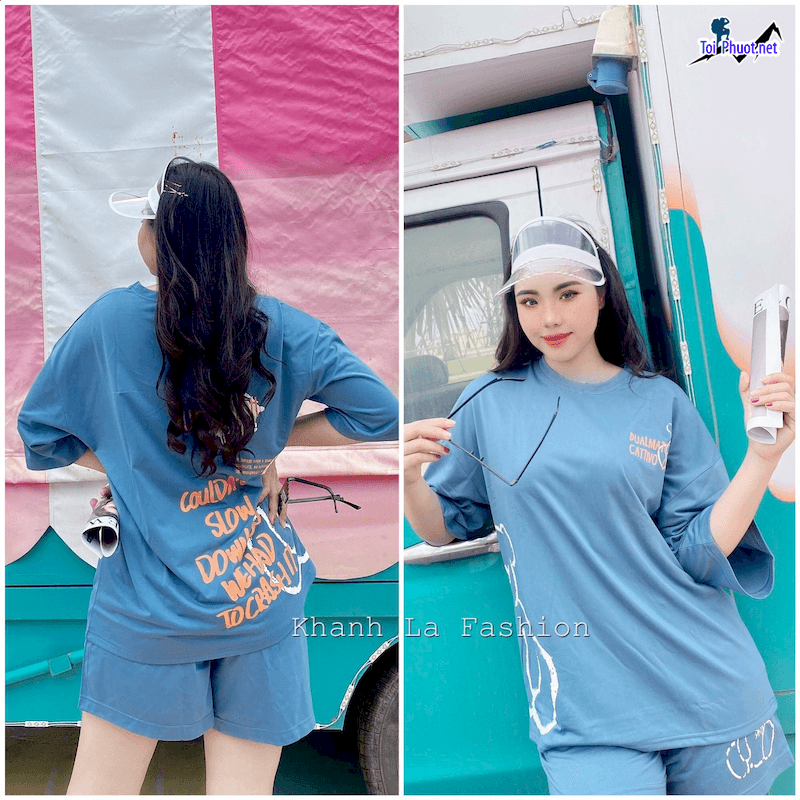 Đồ bộ thun cotton thái lan nam nữ Đà Nẵng form rộng (1)