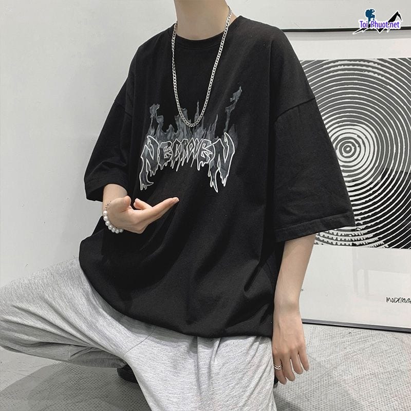 Đồ bộ thun cotton thái lan nam nữ Ninh Bình form rộng (3)