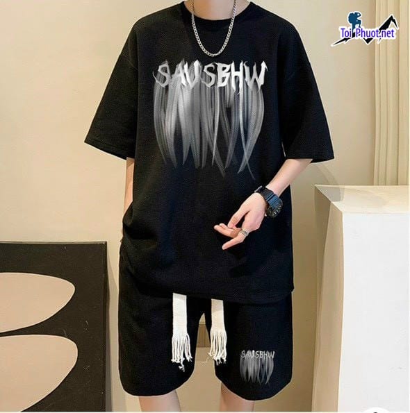 Đồ bộ thun cotton thái lan nam nữ Phan Rang Tháp Chàm Ninh Thuận form rộng (2)