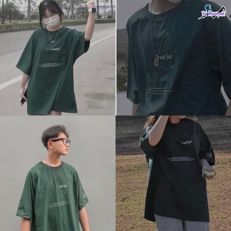 Đồ bộ thun cotton thái lan nam nữ Vĩnh Long form rộng (3)