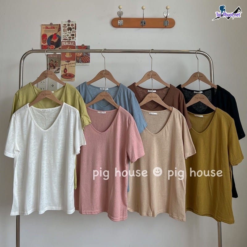 Shop áo thun nam nữ thái lan Đông Hà Quảng Trị hàng đẹp chất cotton (2)