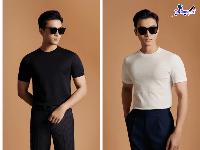 Shop áo thun nam nữ thái lan Hà Nội hàng đẹp chất cotton (2)