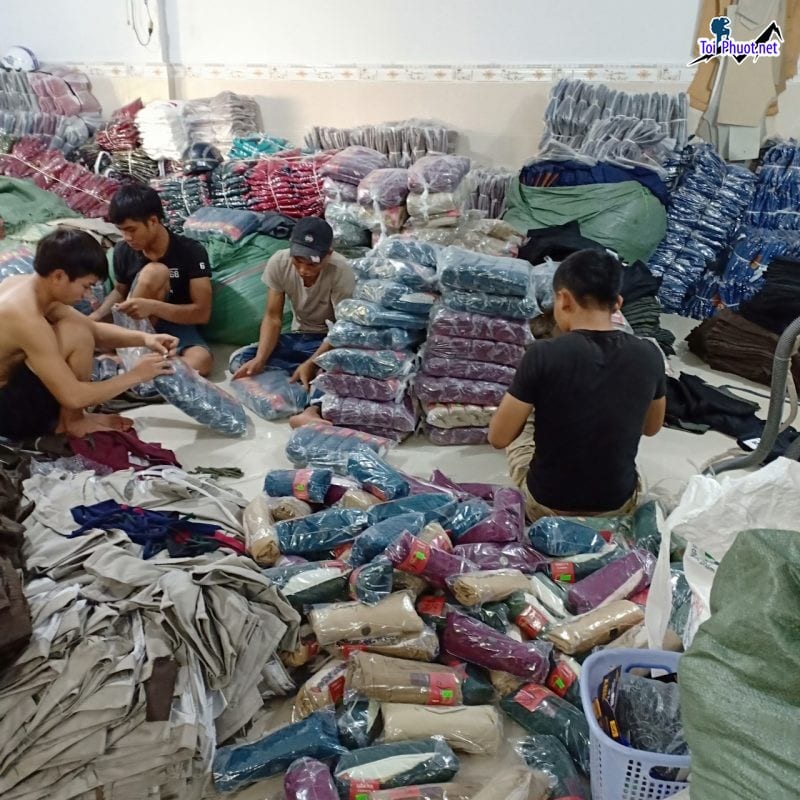 Xưởng sỉ áo, vải thun thái lan nam nữ Hà Giang xách tay chính hãng (1)