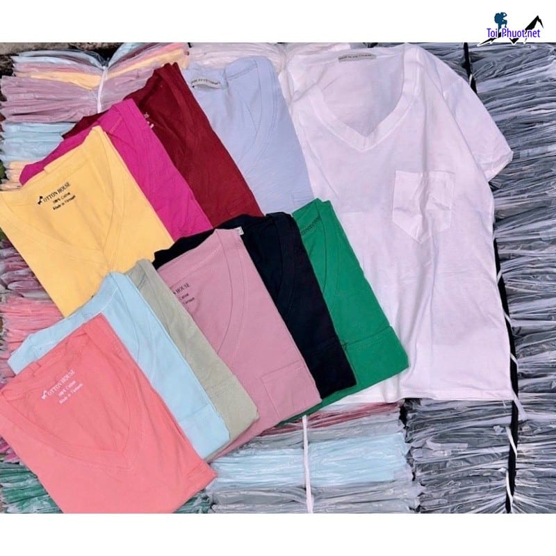 Xưởng sỉ áo, vải thun thái lan nam nữ Yên Bái xách tay chính hãng (3)